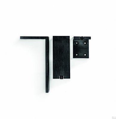 Fonda 200 Aluminum Black Brushed Furniture Leg