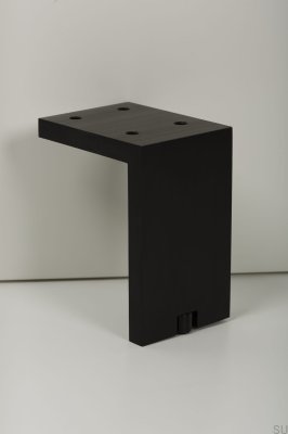 Fonda 100 Aluminum Black Brushed furniture leg