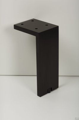 Furniture leg Fonda 150 Aluminum Black Brushed