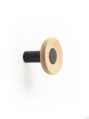 Zoot 60 Wooden Oak Wall Hanger with Black Eco