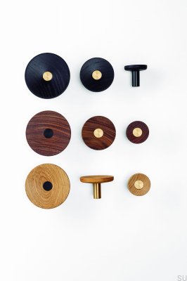 Zoot 120 Wall Hanger Wooden Walnut with Black Eco