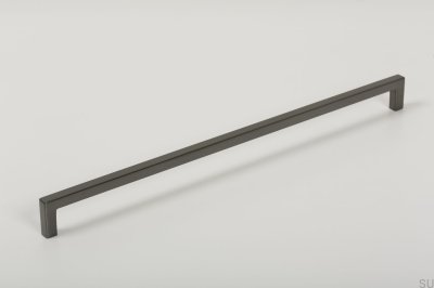 Elongated furniture handle U 0056 320 Metal Gray Brushed
