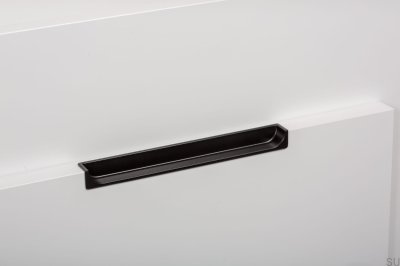 Recessed furniture handle Hide 90 Metal Black