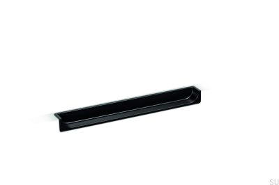 Recessed furniture handle Hide 90 Metal Black