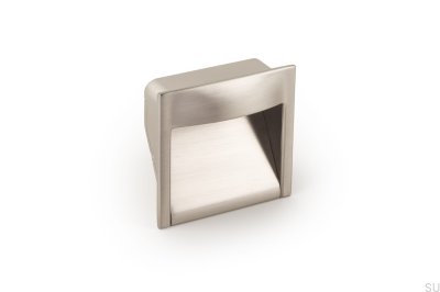 Recessed furniture handle Wave 32 Brushed Nickel