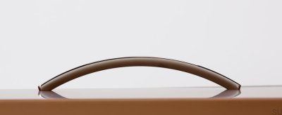 Elongated furniture handle Arch 192 Brushed Nickel