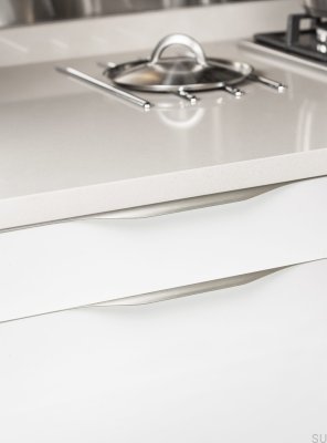 Edge furniture handle Forma 0250 597 Aluminum Silver Brushed