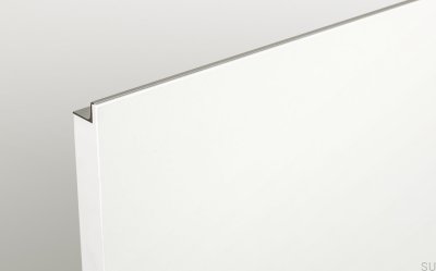 Grada 197 aluminum silver brushed edge furniture handle