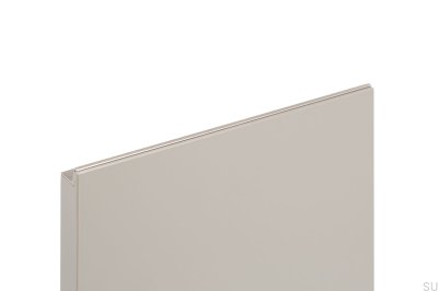 Grada 197 aluminum silver brushed edge furniture handle