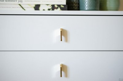 Furniture handle Soft Cut 55 Polished Brass Unpainted