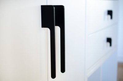 Furniture handle Soft Cut 200 Aluminum Black