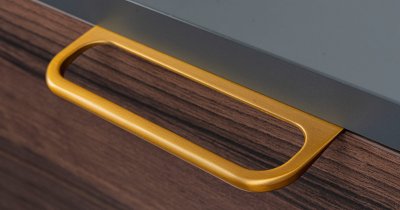 Edge furniture handle Rim Gold Brushed Cava