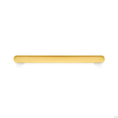 Oblong furniture handle Luv 192 Brushed Gold Cava