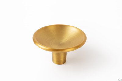 Furniture knob Disc 50 Gold Brushed Cava