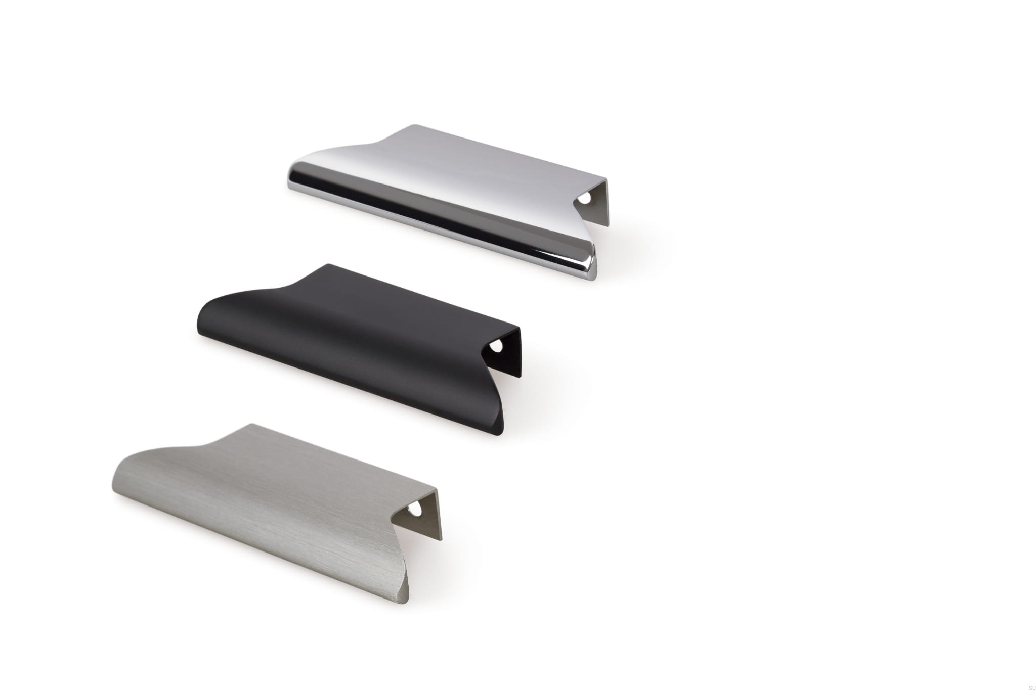 Ritta Ritta 128 aluminum edge furniture handle Black Matt