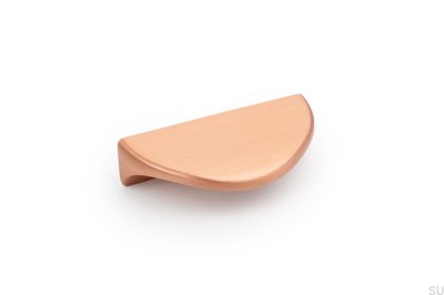 Elongated furniture handle Nick 32 Brushed Copper