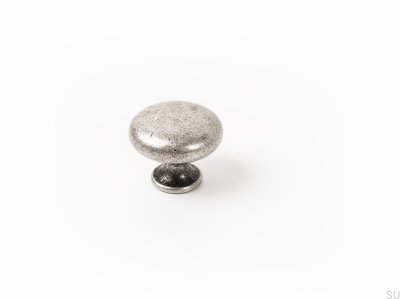 Antique Silver Duke Furniture Knob