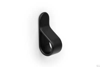 Furniture knob Belt Metal Black Matt
