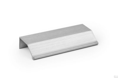 Wing 64 Aluminum Silver Brushed edge furniture handle
