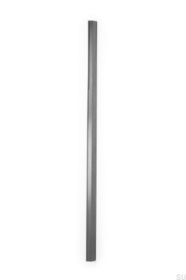 Wing 1120 Aluminum Black Brushed edge furniture handle