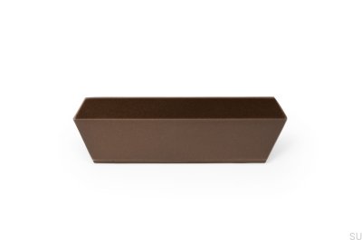 Plie 64 oblong furniture handle, metallic brown