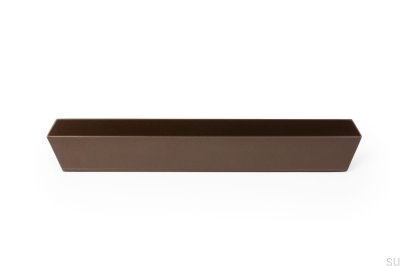 Plie 160 oblong furniture handle, metallic brown
