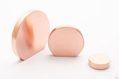 Furniture knob Globe 35 Copper Brushed Unpainted