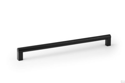 Eto 320 Wooden Black with Black Aluminum elongated furniture handle