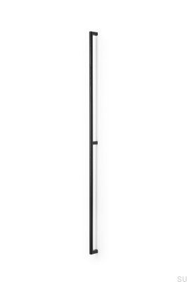 Eto 992 Wooden Black with Black Aluminum elongated furniture handle