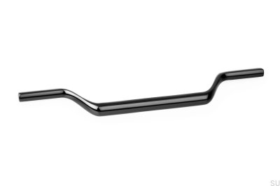 Valley 160 oblong furniture handle Black Nickel Polished