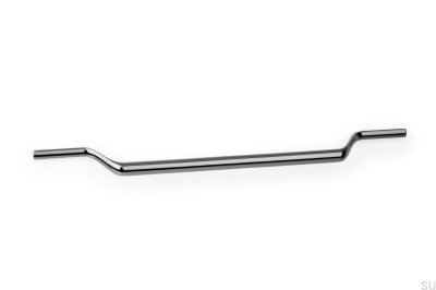 Valley 256 oblong furniture handle Black Nickel Polished