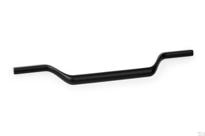 Valley 160 oblong furniture handle Metal Black Matt