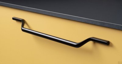 Valley 256 oblong furniture handle Metal Black Matt