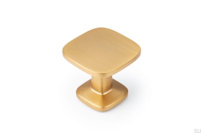 Quart Big Gold Furniture Knob, Brushed Cava