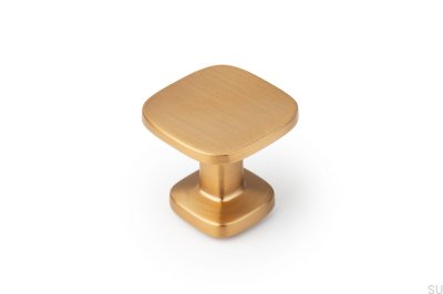 Quart Mini Gold Brushed Cava Furniture Knob