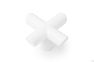 Furniture knob Equis Metal White Matt