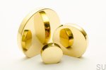 Gałki z serii Globe 50 mosiądz polerowany
