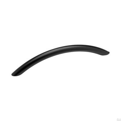 Elongated Furniture Handle 7861 128 Black Metal