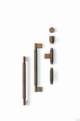 Arpa 192 Aluminum Rustic Gold Elongated Furniture Handle