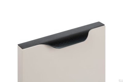 Vector edge furniture handle 0434 147 Aluminum Black Brushed