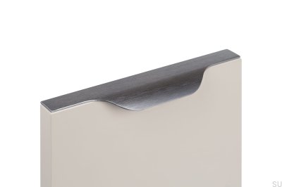 Vector edge furniture handle 0434 397 Aluminum Brushed Gray