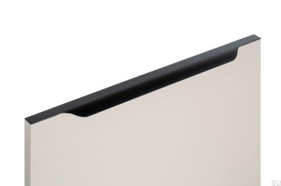 Vector edge furniture handle 0434 597 Aluminum Black Brushed