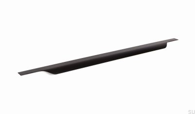 Vector edge furniture handle 0434 697 Aluminum Black Brushed