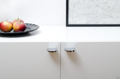 Globe 50 furniture knob Brushed stainless steel