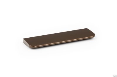 Elongated furniture handle Peak 64 Aluminum Metallic Brown