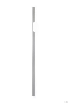 Elongated furniture handle Peak 1120 Aluminum Silver Brushed (asymmetric)