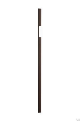 Elongated furniture handle Peak 1120 Aluminum Metallic Brown