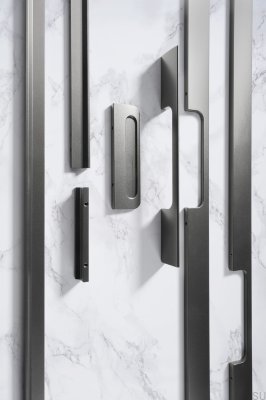 Peak 768 Aluminum Metallic Gray elongated furniture handle