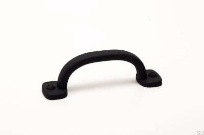 Elongated furniture handle Firm 64 Metal Black