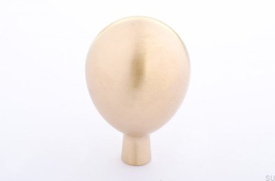 Furniture knob Drop 28 Brass Brushed Unpainted